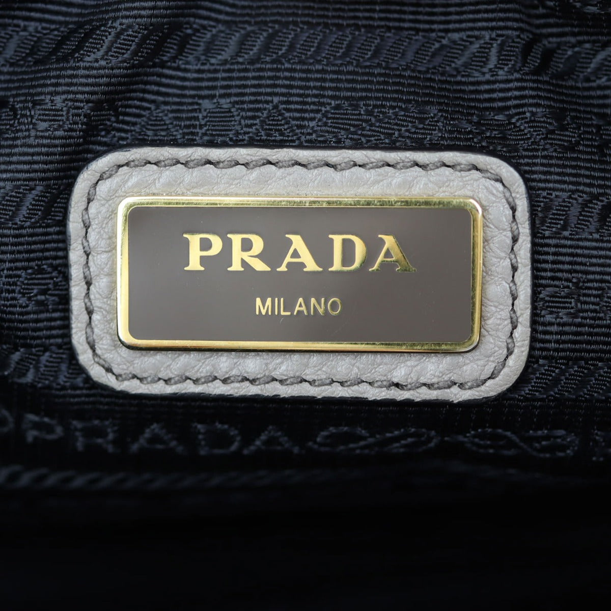 Prada Vitello Phenix Crossbody Bag Interior Stamp