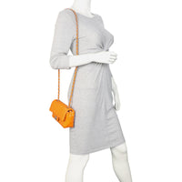 Chanel Classic Flap Mini Rectangular Bag Patent | Orange