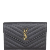 Saint Laurent Cassandre Envelope Chain Wallet
