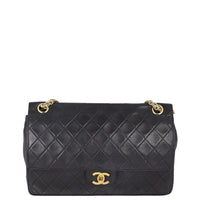 Chanel Classic Double Flap Medium | Black Vintage Gold Hardware