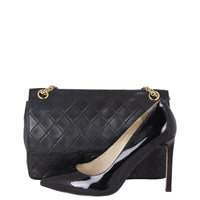 Chanel Classic Double Flap Medium | Black Vintage Gold Hardware