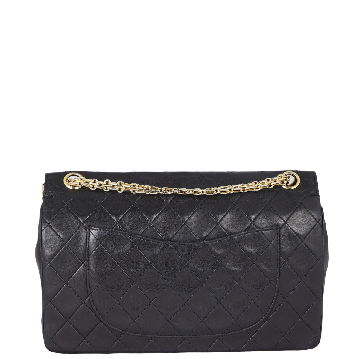 Chanel Classic Double Flap Medium | Black Vintage Gold Hardware