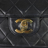 Chanel Classic Double Flap Medium | Black Vintage Gold Hardware