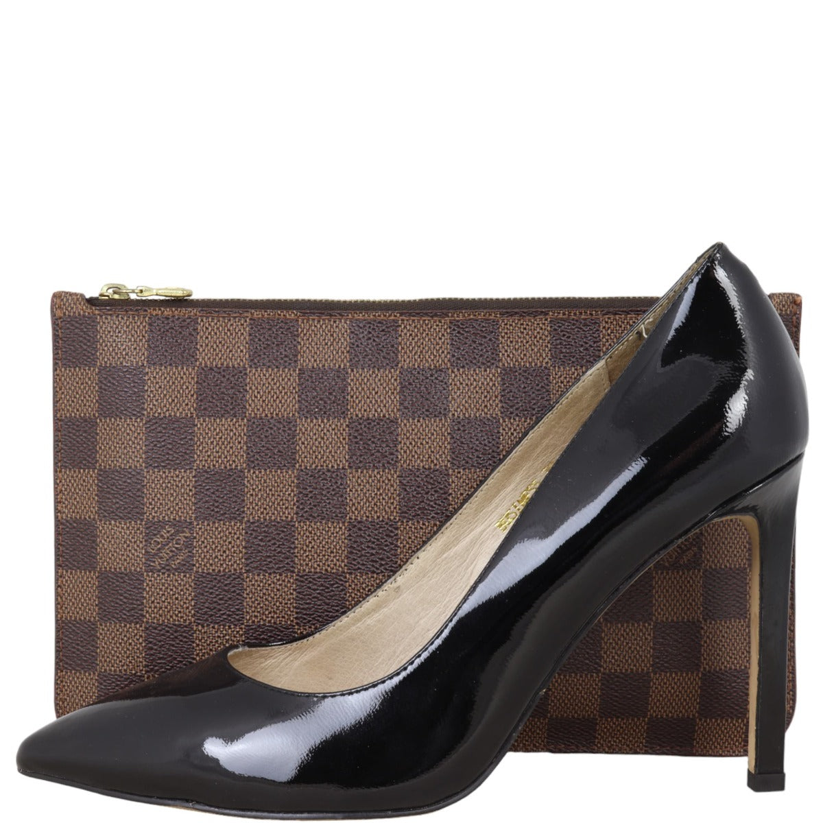 Louis Vuitton Neverfull Pochette Damier Ebene