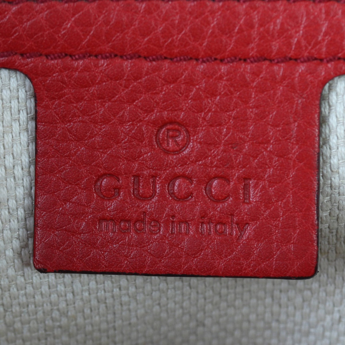 Gucci Soho Chain Crossbody Interior Stamp