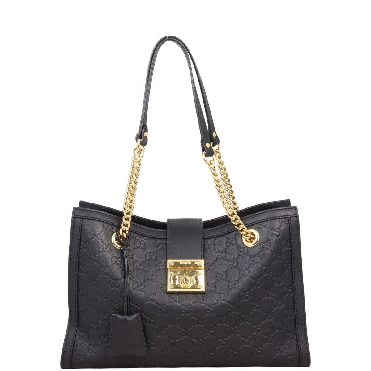 Gucci Guccissima Padlock Tote Medium