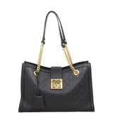 Gucci Guccissima Padlock Tote Medium