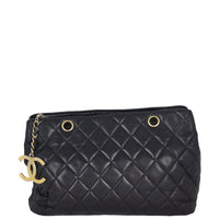 Chanel CC Zip Charm Quilted Tote