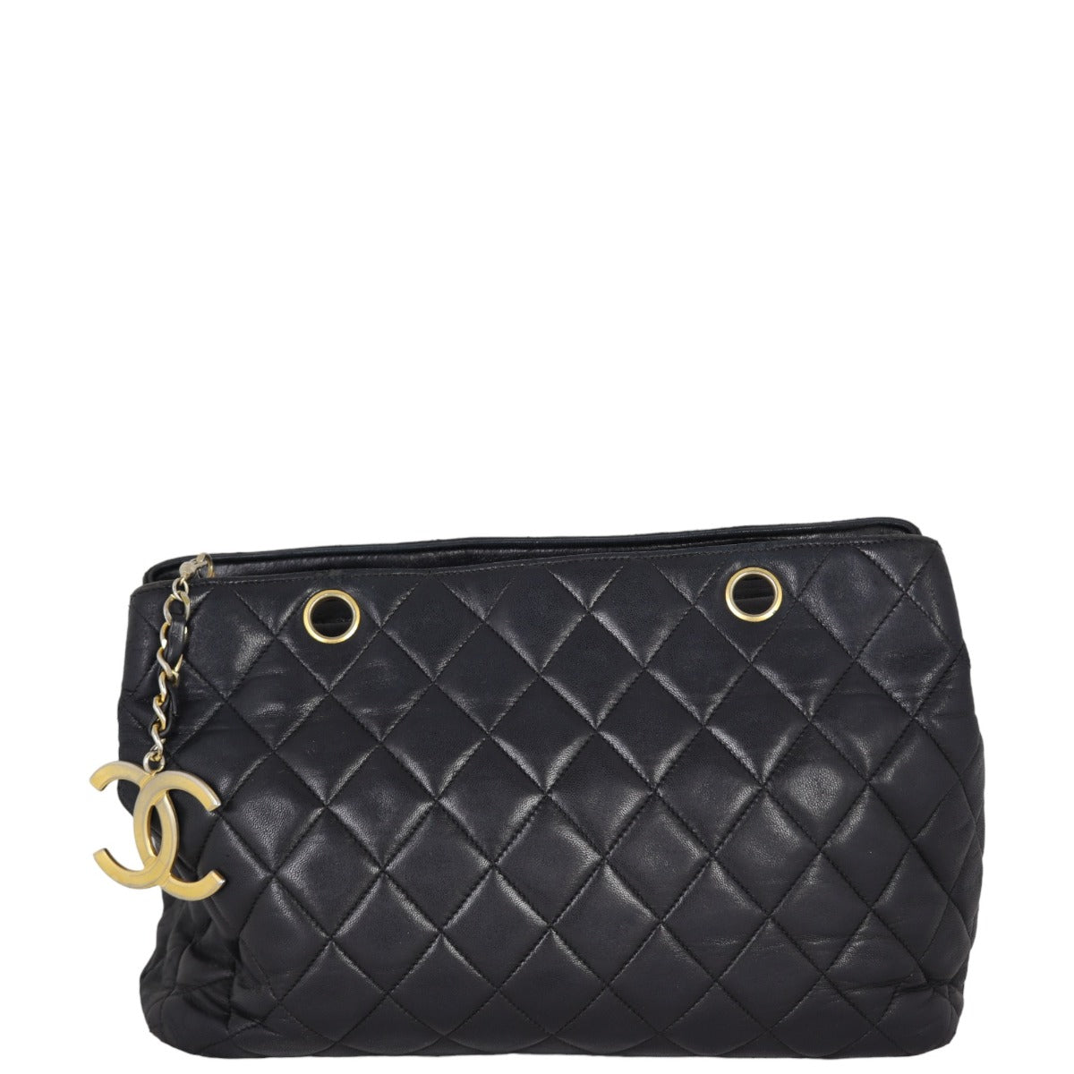 Chanel CC Zip Charm Quilted Tote