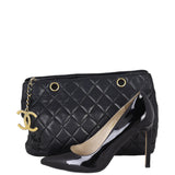 Chanel CC Zip Charm Quilted Tote
