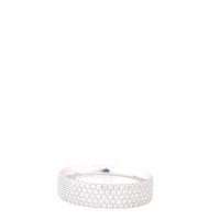 Tiffany & Co Metro Five Row Diamond 18k White Gold Ring