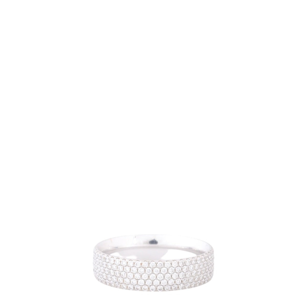 Tiffany & Co Metro Five Row Diamond 18k White Gold Ring