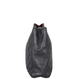 Chanel CC Quilted Tote | Black Lambskin
