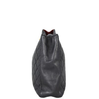 Chanel CC Quilted Tote | Black Lambskin
