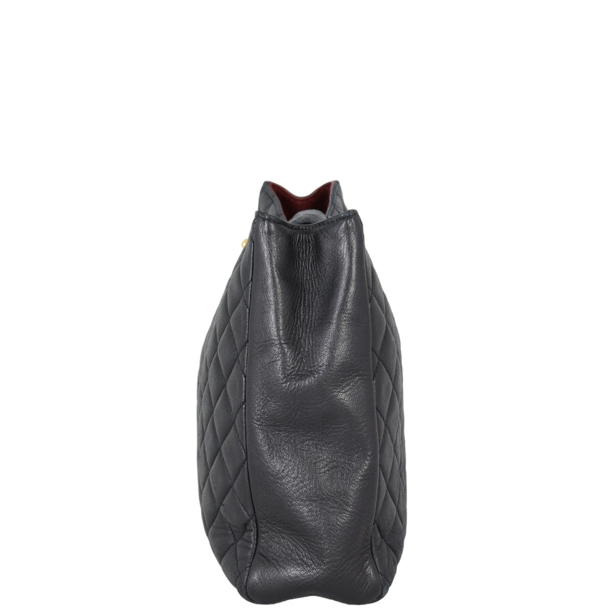 Chanel CC Quilted Tote | Black Lambskin