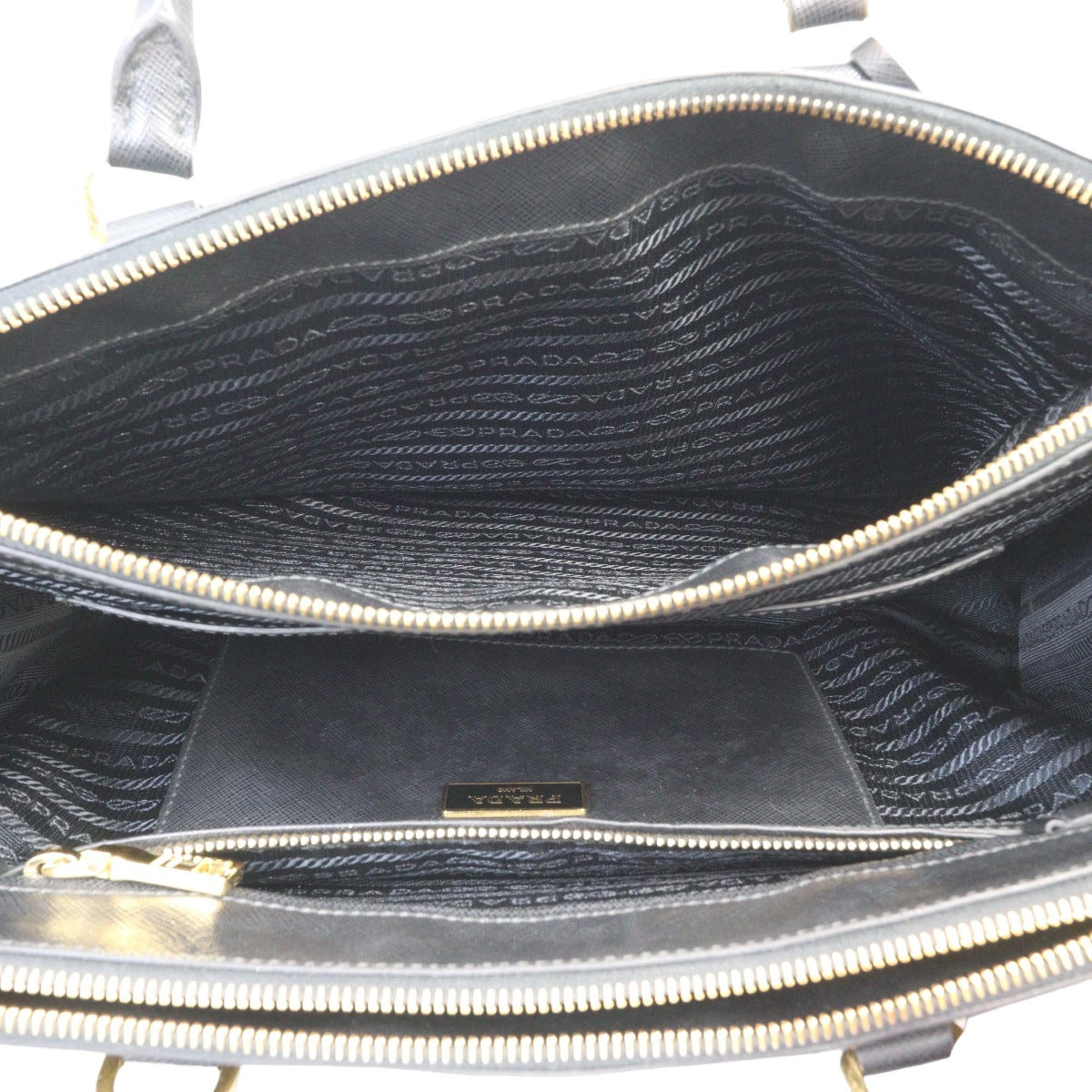 Prada Saffiano Lux Galleria Double Zip Tote Medium