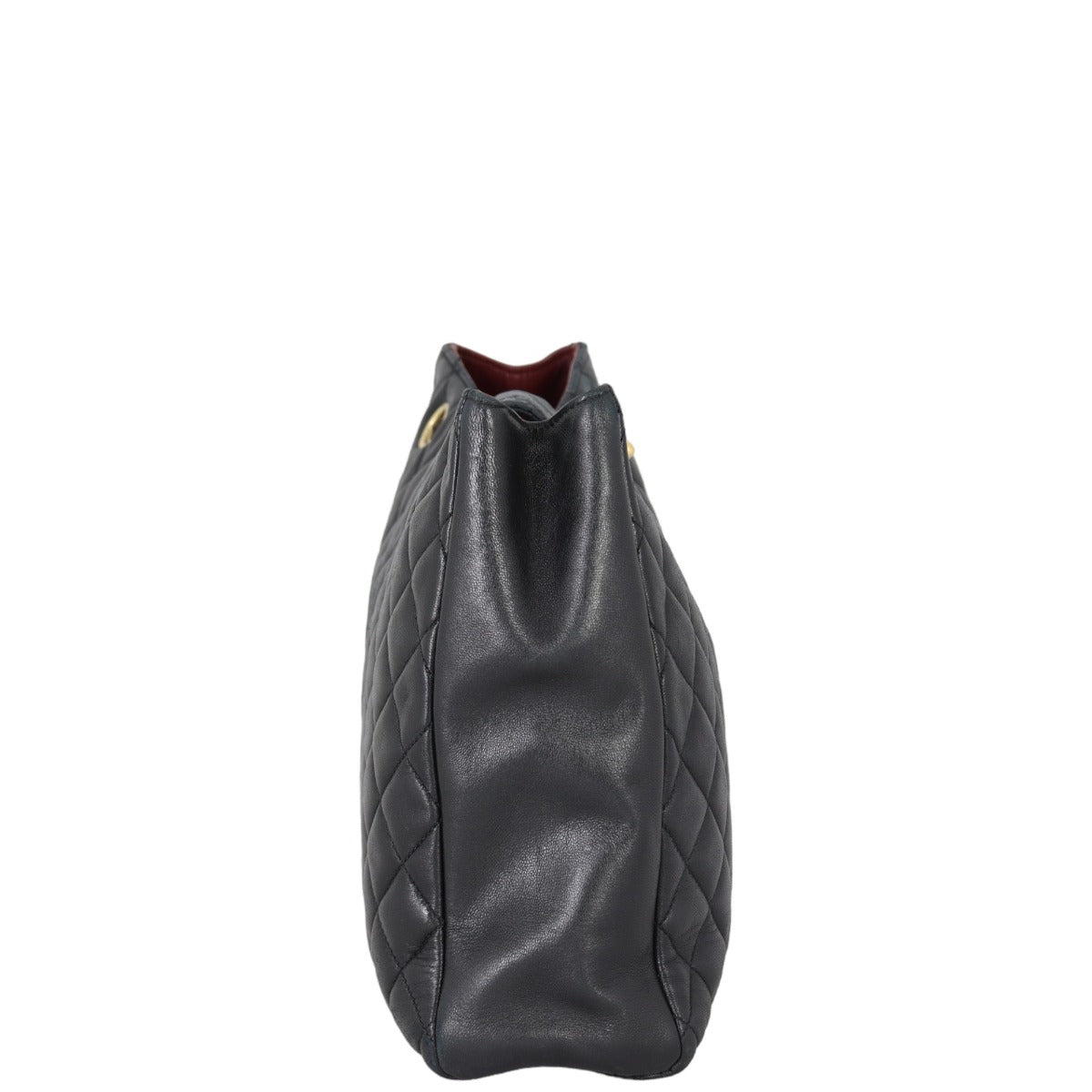 Chanel CC Quilted Tote | Black Lambskin