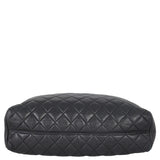 Chanel CC Quilted Tote | Black Lambskin
