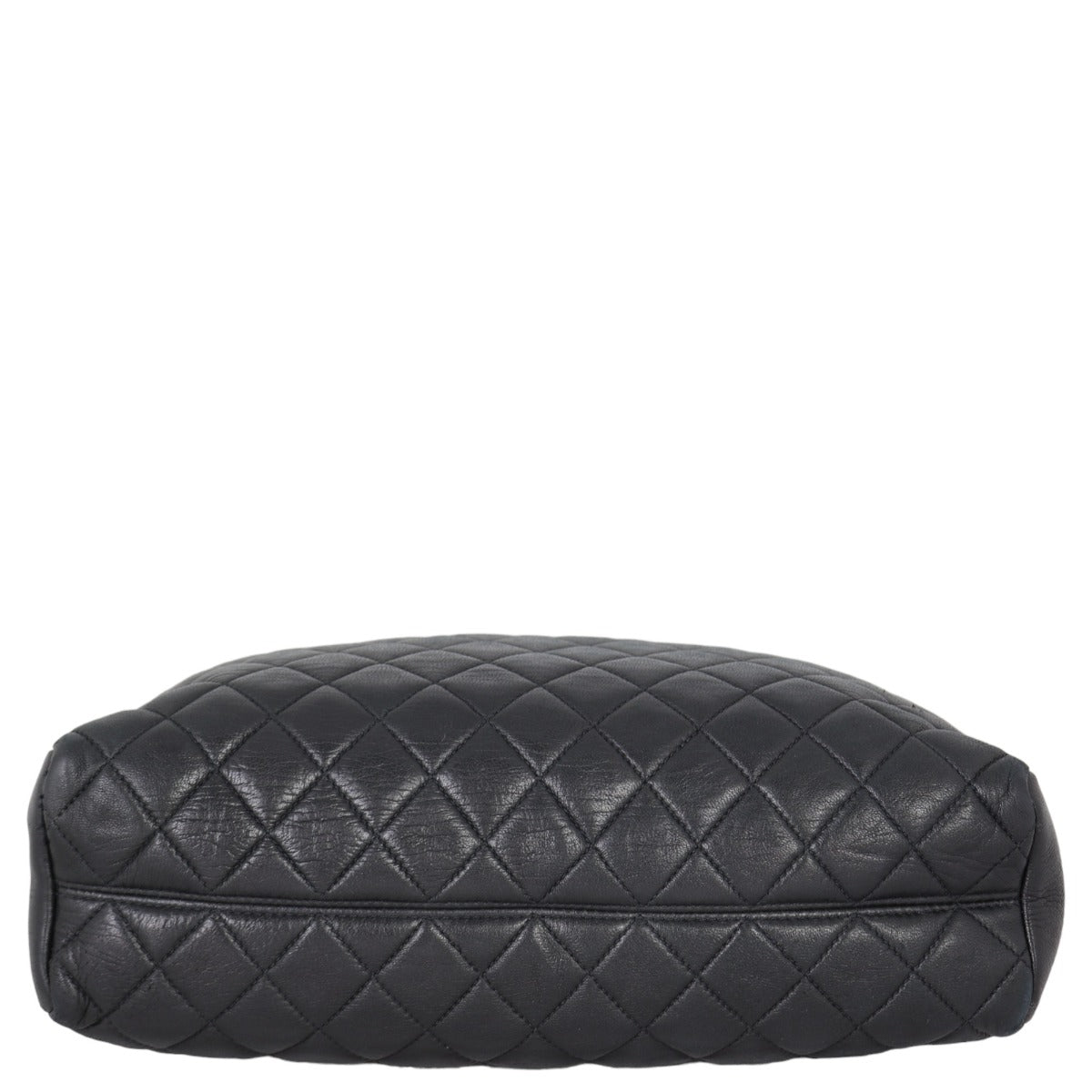 Chanel CC Quilted Tote | Black Lambskin