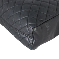 Chanel CC Quilted Tote | Black Lambskin
