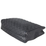 Chanel CC Quilted Tote | Black Lambskin