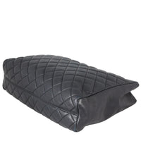 Chanel CC Quilted Tote | Black Lambskin