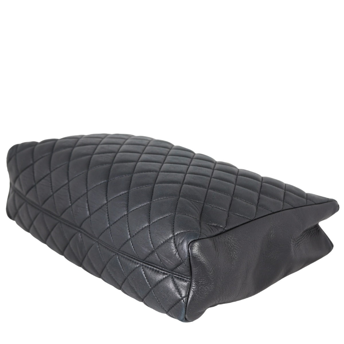 Chanel CC Quilted Tote | Black Lambskin