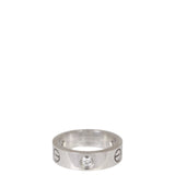 Cartier Love Wedding Band 18K White Gold 3 Diamonds