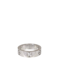 Cartier Love Wedding Band 18K White Gold 3 Diamonds