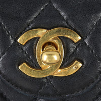 Chanel CC Quilted Tote | Black Lambskin