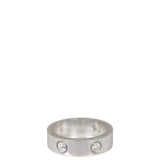Cartier Love Wedding Band 18K White Gold 3 Diamonds