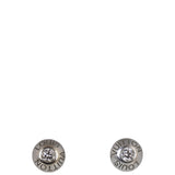 Louis Vuitton Clous Diamond 18k White Gold Stud Earrings