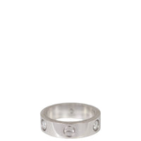 Cartier Love Wedding Band 18K White Gold 3 Diamonds