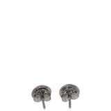 Louis Vuitton Clous Diamond 18k White Gold Stud Earrings