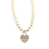 Tiffany & Co Return to Tiffany Heart Tag 18k Rose Gold Beaded Bracelet