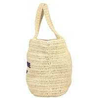 Saint Laurent Rive Gauche Raffia Tote