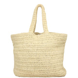 Saint Laurent Rive Gauche Raffia Tote