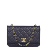 Chanel CC Trendy Wallet on Chain | Deep Navy Blue