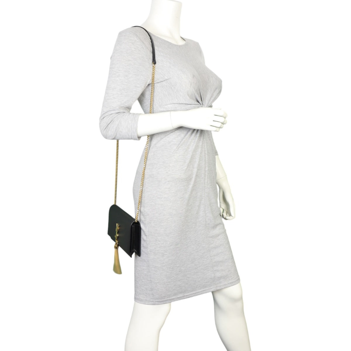 Saint Laurent Kate Tassel Chain Wallet