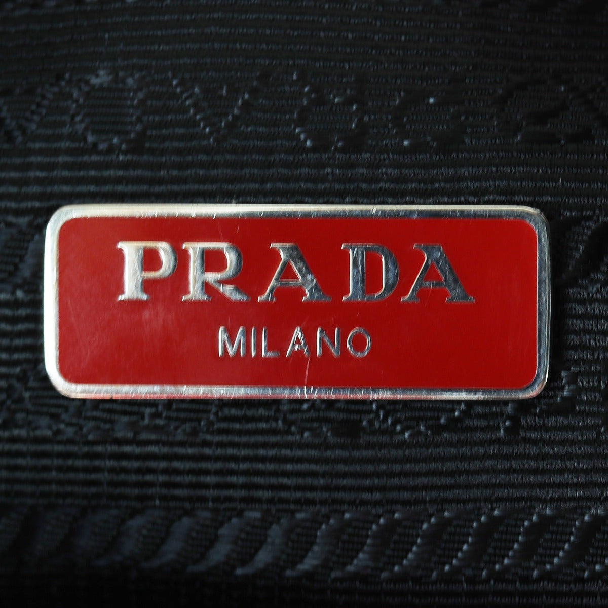 Prada Re-Edition 2000 Mini Tessuto Shoulder Bag Interior Stamp