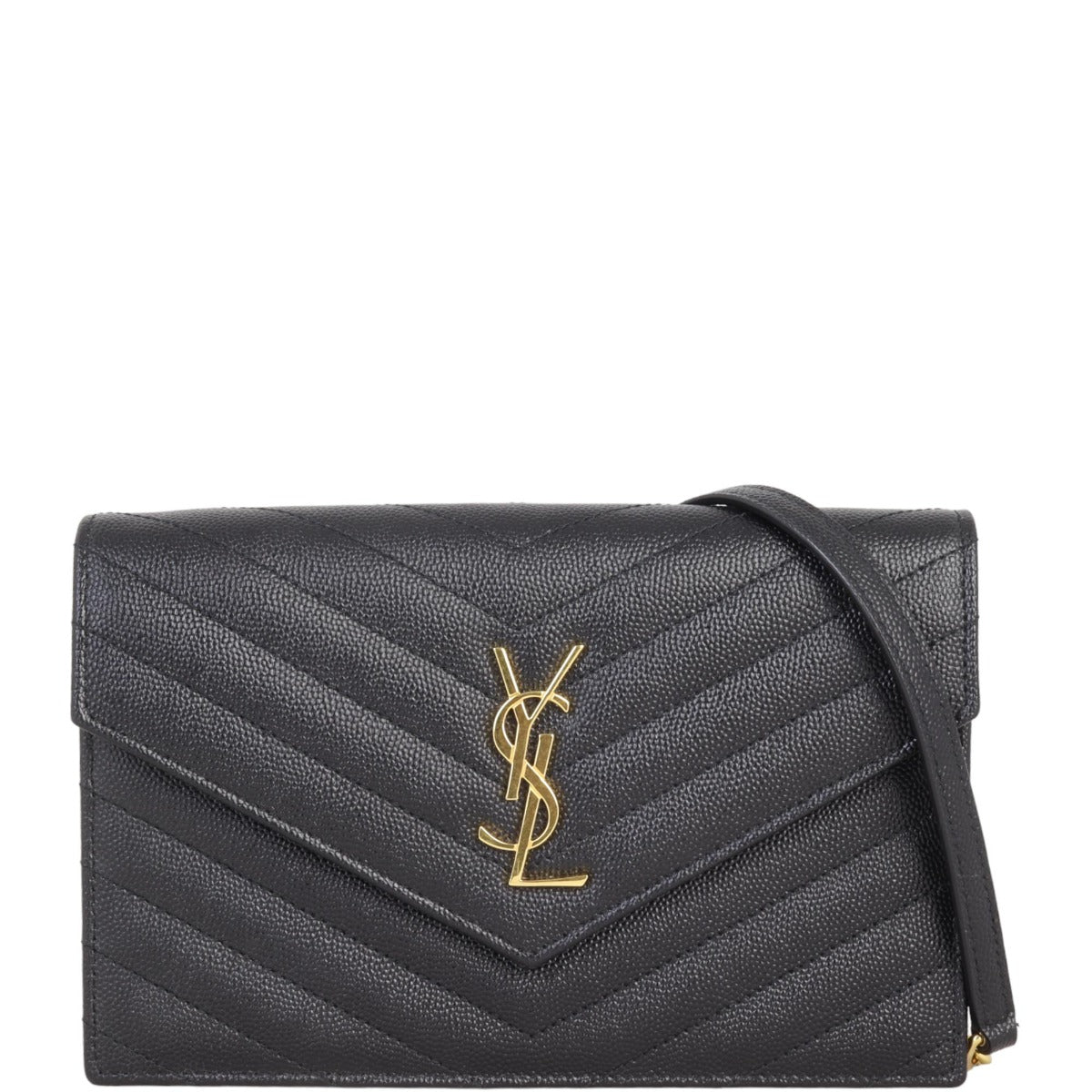 Saint Laurent Cassandre Envelope Chain Wallet