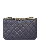 Chanel CC Trendy Wallet on Chain | Deep Navy Blue