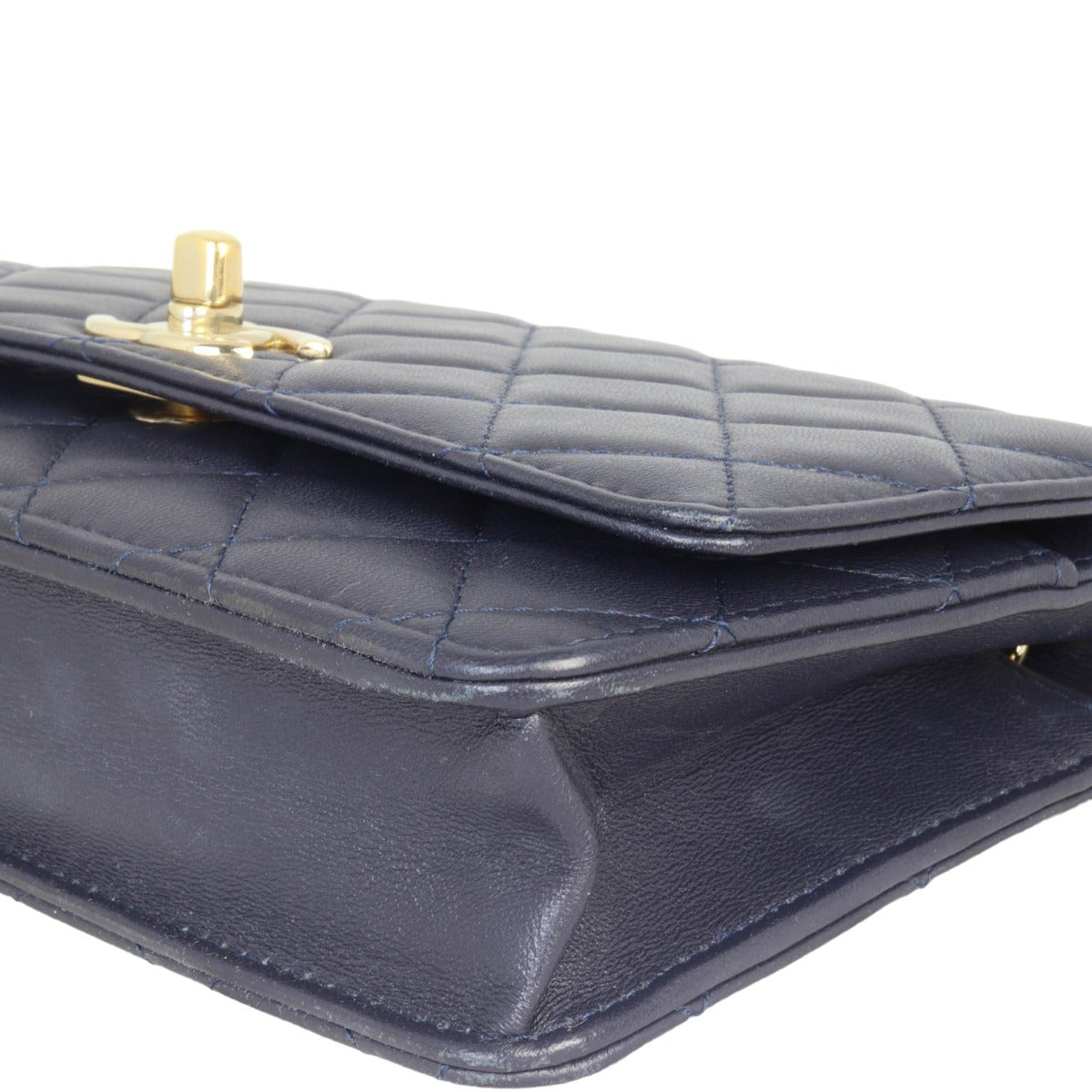 Chanel CC Trendy Wallet on Chain | Deep Navy Blue