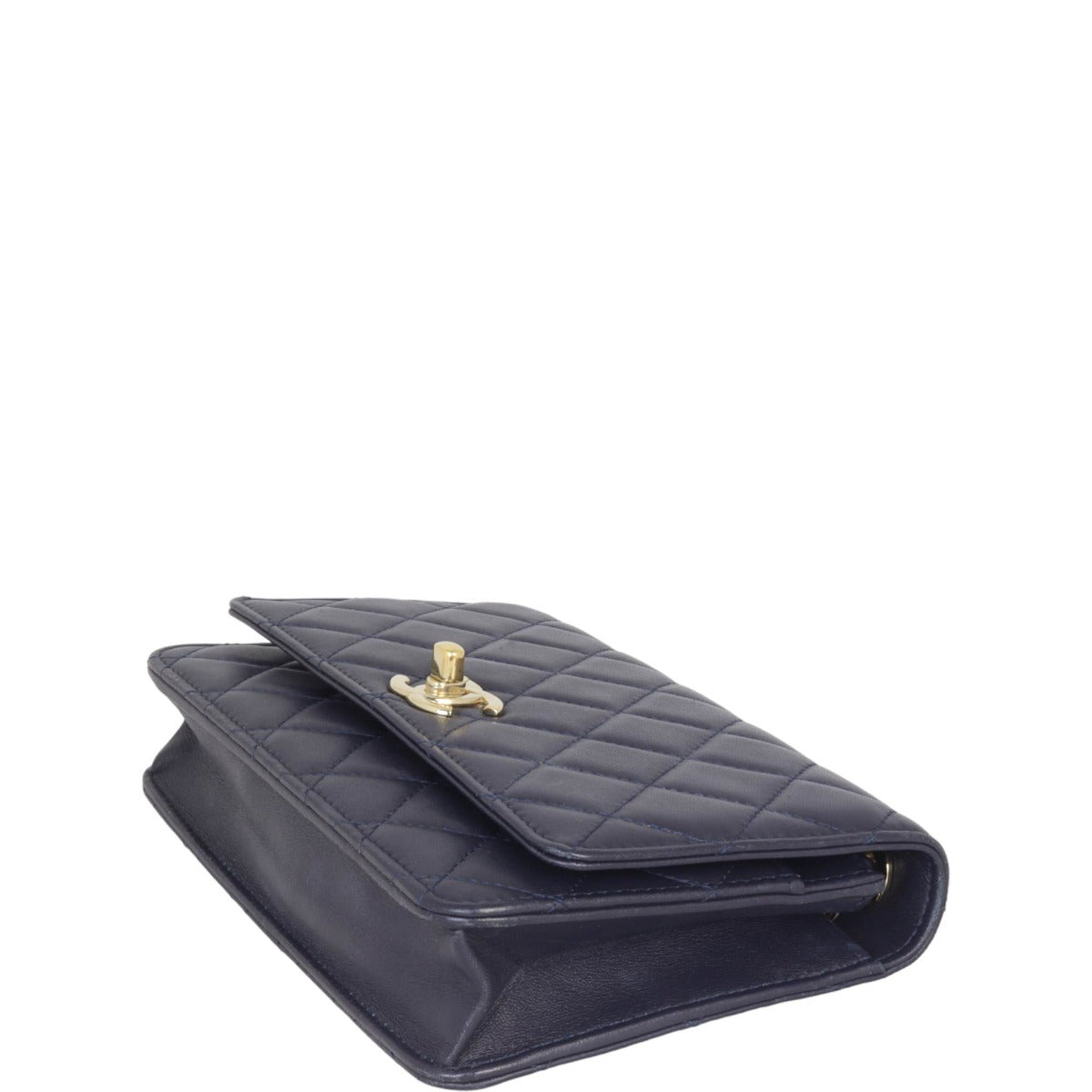 Chanel CC Trendy Wallet on Chain | Deep Navy Blue