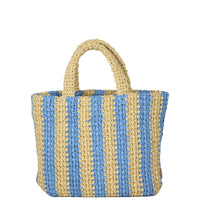 Prada Raffia Logo Tote Small