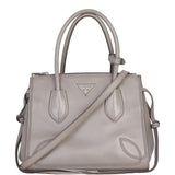 Prada Tassel Twin Pocket Calfskin Tote Small