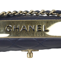 Chanel CC Trendy Wallet on Chain | Deep Navy Blue