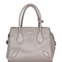 Prada Tassel Twin Pocket Calfskin Tote Small