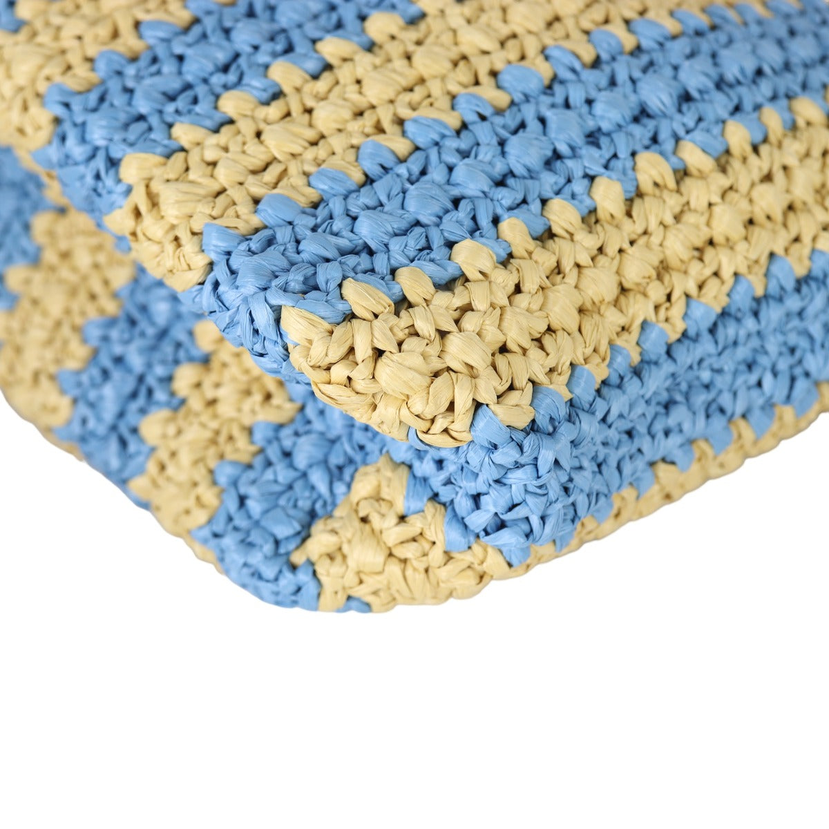 Prada Raffia Logo Tote Small