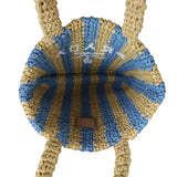 Prada Raffia Logo Tote Small